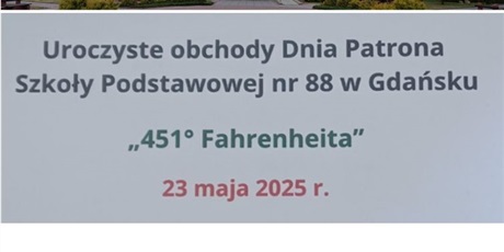 Uroczyste obchody Dnia Patrona Szkoły