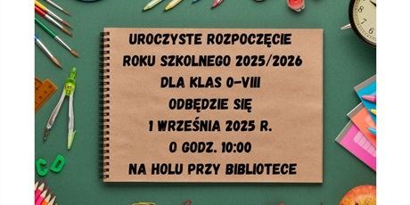 Uroczyste rozpoczęcie roku szkolnego 2025/2026