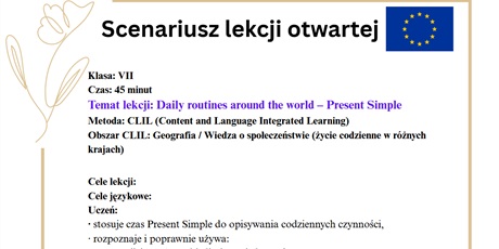 Daily routines around the world – Present Simple